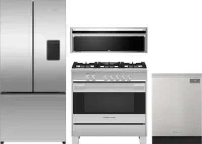4 Piece Package Includes Refrigerator, Range, Hood And Dishwasher